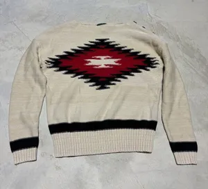 Ralph Lauren jeans co Cream Aztec Pattern Knit Sweater medium thumbnail 1
