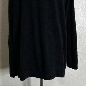 Barefoot Dreams Cozychic Lite Black Open Front Soft Sweater Cardigan, Sz Large thumbnail 10