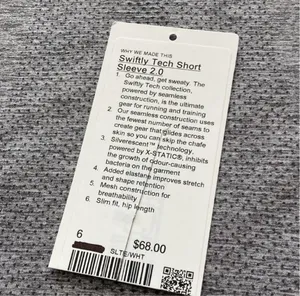 Lululemon Swiftly Tech Short Sleeve 2.0 Crew Shirt Size 6 Slate White Like New thumbnail 9