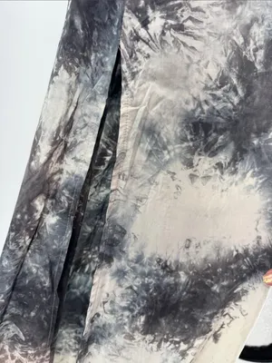 Flying Tomato halter open back Maxi Dress Gray Tie-Dye neon embroidered M summer thumbnail 5
