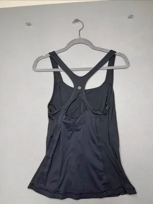 lululemon athletica Charcoal navy Black Racerback Tank thumbnail 2