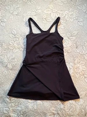 💥FP Movement Never Better Black Active Mini Dress Built-In Shorts Sz S🧡 thumbnail 4