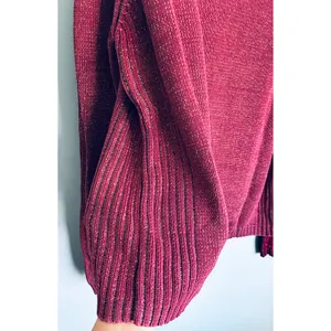 THE TERRITORY AHEAD 100% Cotton Sweater Burgundy Women's XL thumbnail 5