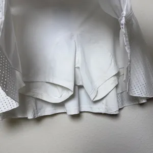 NEW‎ MICHI Women 1-Love Tennis Skirt Medium White Merletto Mesh Active Skort thumbnail 5