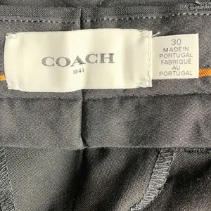 Coach Dress Pants Black Wool Trousers Women’s size 30 thumbnail 5