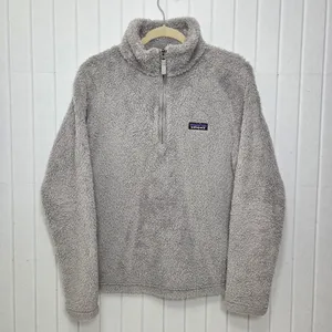 Patagonia Gray Fleece Teddy Pullover Size‎ M thumbnail 5