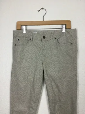 Gap Jeans Size 29 Womens Skinny Denim Animal Print Cotton Ten Casual Ankle Pants thumbnail 3