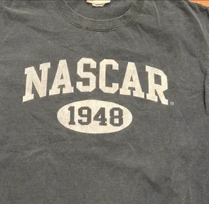 NASCAR Heathered Blue Graphic Tee Tshirt M Racing Cars Retro thumbnail 2