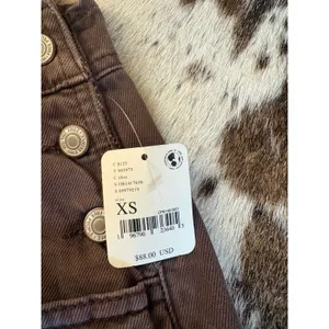 Free People We The Free NEW Ziggy Shortalls In mocha Brown Size XS thumbnail 3