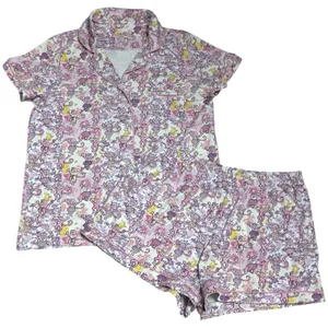 Roller Rabbit x LoveShackFancy Preppy Patchwork Polo Pajama‎ Set Dainty M thumbnail 2