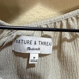 Madewell Texture & Thread Size Medium Short Sleeve Blouse thumbnail 2