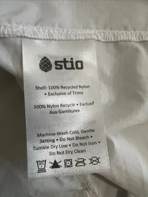 Stio Womens Second Light Windshell Jacket Medium‎ Morning Frost White New thumbnail 9