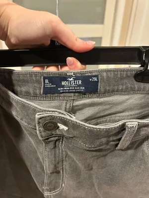 Washed black carpenter jeans hollister  thumbnail 3
