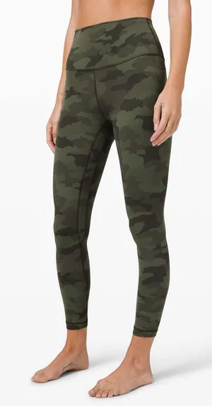 Lululemon Align Pant II 25" in heritage 365 camo green twill multi size 6 thumbnail 1