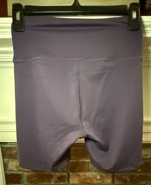 Ododos Women's High-Waisted Athletic Biker Shorts in Purple thumbnail 2