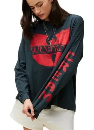 DAYDREAMER Wu-Tang Clan "C.R.E.A.M." Long Sleeve Merch Tee Size S New MSRP $106 thumbnail 1
