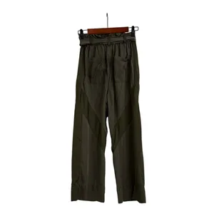 Express Olive Army Green High Rise Wide Leg Flowy Baggy Pants Size Women's XS thumbnail 2