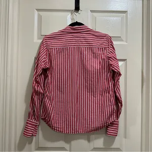 Tommy Hilfiger button down shirt red and white stripe size 6 thumbnail 4