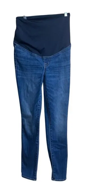 Madewell maternity skinny medium wash jeans size 26 thumbnail 1