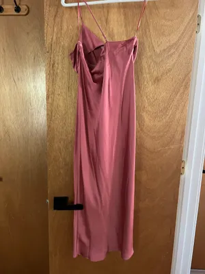 Express pink satin maxi dress thumbnail 8