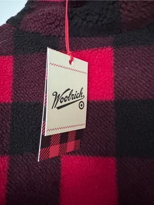 Woolrich NWT Unisex Red and Black Fleece Lined Buffalo Plaid Vest thumbnail 8