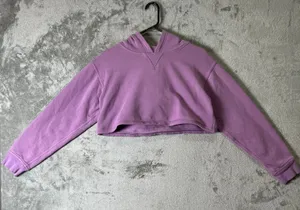 Lululemon All Yours Cropped Hoodie‎ Wisteria Purple Size 8 Athleisure Cozy Yoga thumbnail 1