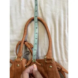 LuLu‎ Bucket Bag Orange Logo Double Handle Adj Strap Pockets thumbnail 11