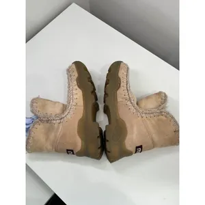 Mou Eskimo Tan Sheepskin Shearling Boots St. Moritz‎ Scout Lug Sole Size 37 thumbnail 5