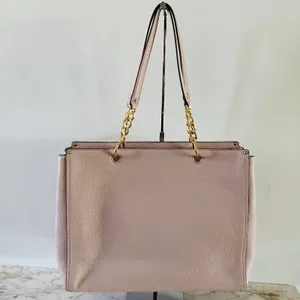 TORY BURCH Solid Baby Pink Soft Leather Shoulder Bag thumbnail 3