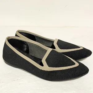 Birdies Size 6.5 The Blackbird Loafers Washable Knit Flats Jet‎ Black Women’s thumbnail 3