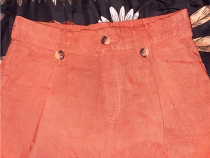 Source Unknown Chic Burnt Orange Linen Pants thumbnail 2