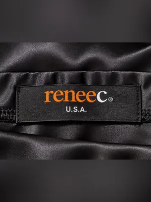 Renee C. Black Draped Satin Strapless Flowy Midi Dress Elegant Size Small Party thumbnail 7