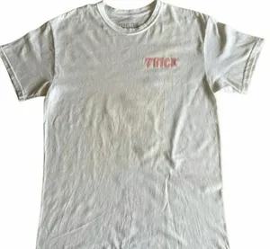 Kylie Jenner Shop White "THICK" Kim K Graphic Tee - Size Small thumbnail 2