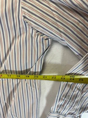 Men's Bananas Republic Striped Long-Sleeve Button-Down Shirt Size Large thumbnail 3