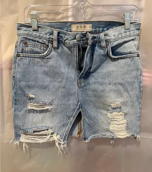 We The Free Distressed Denim Mini Skirt Size 25 thumbnail 1