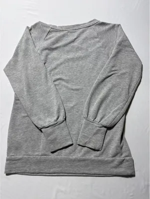 GAP Cozy Gray Snap-Button Sweatshirt - Size Small thumbnail 7