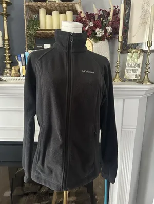 Columbia Benton Fleece Full Zip Up Jacket Women’s Size Small, Gray Color thumbnail 2