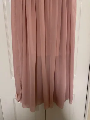 Blush Pink Dusty Rose Elegant Chiffon Maxi Skirt Women’s Size XL-XXXL thumbnail 5