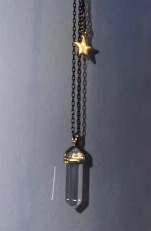 Crystal And Star Necklace thumbnail 3