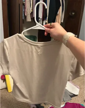 7Diamonds Cropped T Shirt Tan Size M thumbnail 3