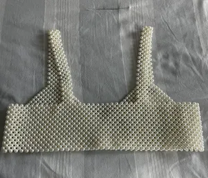 Pearl Crop Top White thumbnail 2
