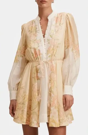 Ever New Shyla Floral Long Sleeve Minidress 2 thumbnail 1
