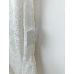 Lulus Eternal Happiness White Lace Square Neck Mermaid Maxi Dress Wedding L NWT thumbnail 7