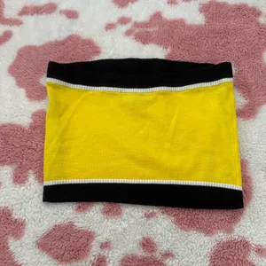 Y2K Sporty Tube Top 💛 “94” Graphic | Forever 21 Strapless Knit | Retro Baddie Summer Core Small thumbnail 3
