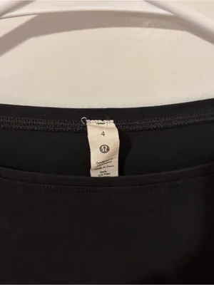 Lululemon athletica Black Neck Tee thumbnail 3