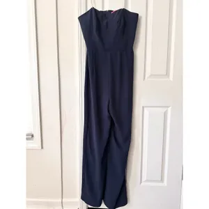 Lilly Pulitzer Kylo True Navy Blue Strapless Sweetheart Jumpsuit NWT 10 No Belt thumbnail 2