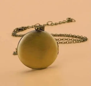 Moon Photo Locket Long Necklace. New Multiple thumbnail 2