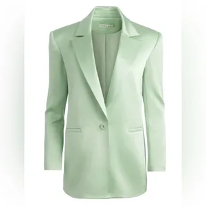 Alice + Olivia $495 Denny Single Breasted Green Tea Blazer Size‎ 4 thumbnail 9