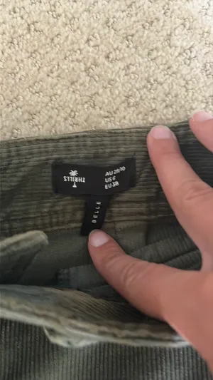 Thrills Green Corduroy Jeans thumbnail 3