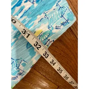 Lilly Pulitzer high tide boatneck 3/4 sleeve dress beach umbrella print thumbnail 10